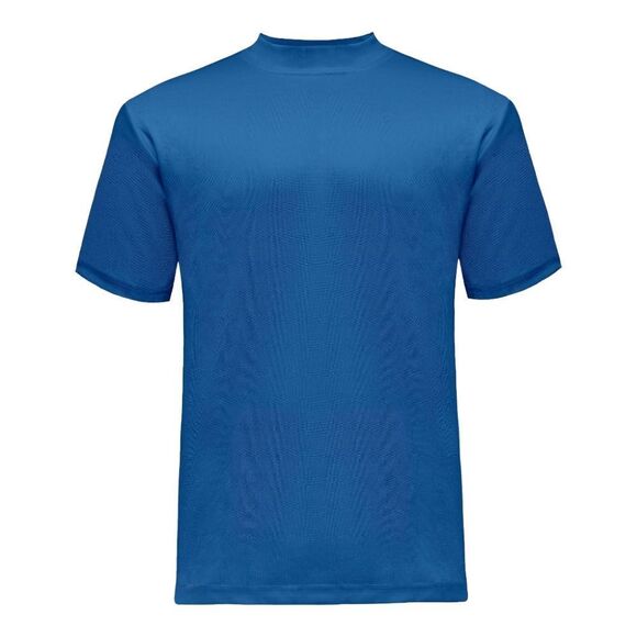 BAGAZIO MEN'S SOLID ROYAL CREW NECK TEE WITH RIBBED COLLAR AND SLEEVE. BM1145 - Picture 2 of 4